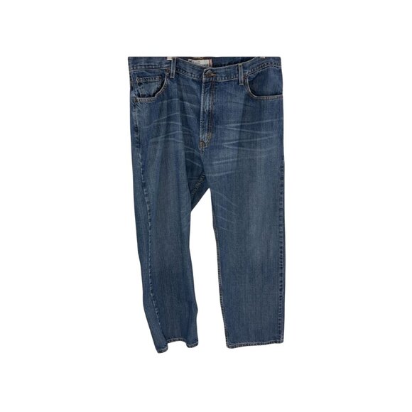 Levis 559 Mens Relaxed Straight 42x30 Blue Med Wash Jeans Classic Fit Durable - Picture 1 of 11